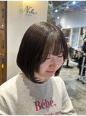 顔まわりカット/サイドバング/ボブ