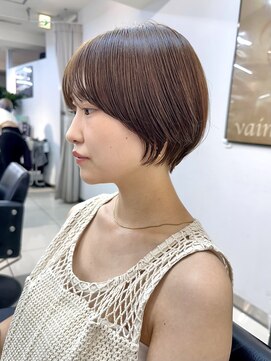 ヴェイン 渋谷(vain) 大人可愛いメンズライクマッシュショートカット丸みショート