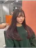 ブリーチなしダブルカラーレイヤーカットミルクティーベージュ