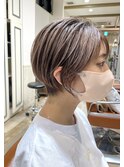 ミニマムショート　小顔ネビージュボブルフ