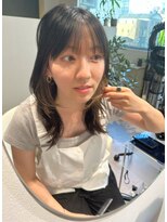 アム(amu)&nbsp;インナーカラー/イヤリングカラー/ハッシュカット/小顔カット