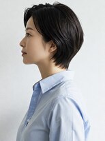 40代/50代/60代ひし形小顔ショートボブ絶壁解消白髪ぼかし△9