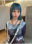 ハイトーン / 派手髪 / ブルー / 小田