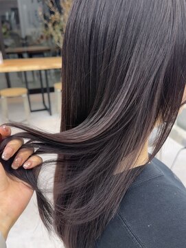 ビューブルー 亀戸錦糸町(VIEW BLUE) ◎美髪カールシアーカラーチェリーブラウンロングセミディ