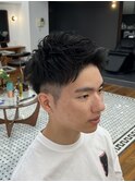 アップバングショート/メンズカット/大人メンズ
