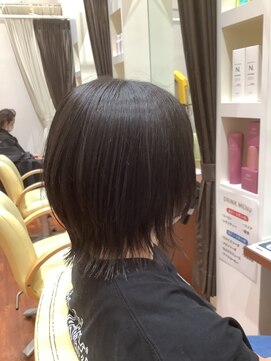 美容室ヒラトヤ 都南店 ココアブラウン×くびれショートボブ大人可愛い20代30代40代