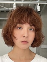 テクネ 天神大名(techne) 天神大名顔周りレイヤーカットミディアムボブタッセルボブパーマ