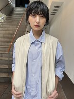 トリッカ 銀座(tricca)&nbsp;ショートパーマ/ニュアンスパーマ/黒髪/小顔