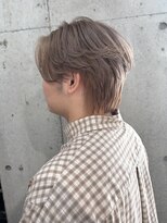 ラニヘアサロン(lani hair salon)&nbsp;ミルクティーベージュ/メンズカラー/センターパート//
