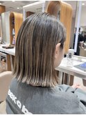 白髪ぼかし バレイヤージュ ハイライトグラデーションカラー◆