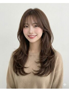 アース 大曽根店(HAIR&MAKE EARTH) 20代30代◎冬の暗めカラー×ハッシュカットで小顔美人