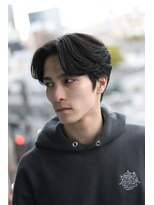 ハレ メンズサロン たまプラーザ(Hale) Haleメンズ刈り上げセンターパートニュアンスパーマたまプラーザ