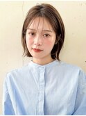 ☆シースルーバング 大人気のくびれヘア ミディアムレイヤー☆
