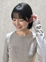 コモダ 神戸三宮(comoda)&nbsp;大人っぽ顔周り×透明感ブルーブラック