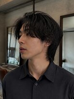 ローム 北花田店(Rome) Men's/ミディアム/ウルフレイヤー/アッシュブラック
