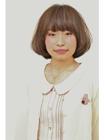 オレンジ(orange)&nbsp;透け感フェミニン・グラデーションボブ