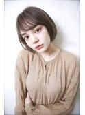 耳かけミニボブ丸みショート小顔ナチュラル20代30代40代/錦糸町