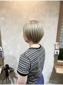 【庄内/ショートヘア】白髪ぼかしハイライトも人気♪