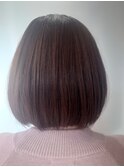 20代30代40代前下がりストレート大人ボブリップライン