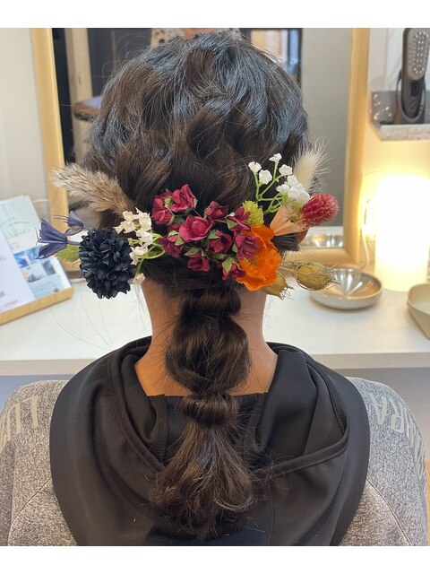 卒業式ヘアセット