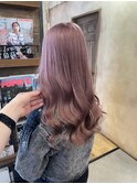 ミルクティーピンク×ロング