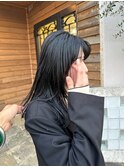深いブルージュ、ブルーブラック