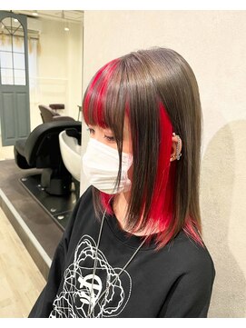 イト(ito) 推しカラー派手髪カラーインナーカラー前髪カラー～糸ito～HIRO