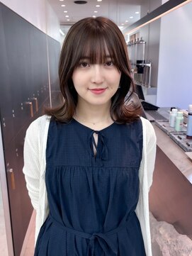 ロンドクロエ 横浜(Lond Chloe) こなれミディ+ブリーチなしグレージュ/前髪顔周りレイヤー[横浜]