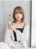 顔まわりにポイントを★レイヤーボブ[自由が丘/自由が丘駅]