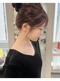 もぎたてパープルブラウンカラー　ぶどう色　透明感カラー