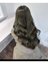 ノー バイ イオエ 西梅田(no. by ioe)&nbsp;ブリーチなしカラー/髪質改善/ミルクティーベージュ/小顔ヘア