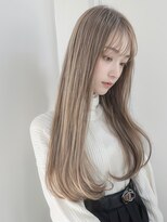 カフネ(Cafune’)&nbsp;ハイトーンロング★シルキーミルクティー