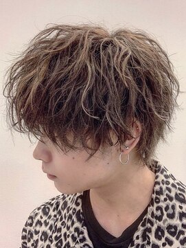 テーラヘアー つくば研究学園店(TELA HAIR) 無造作波打ちハイライトマッシュ【TELA HAIR つくば研究学園】