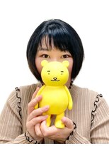 黄ぐまくん美容室 ショート レイヤーき