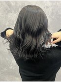 グレージュ×ミディアム