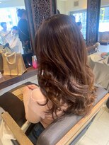 ヘアリゾート粋 ティガ 池袋店(tiga)&nbsp;ロングレイヤー/チョコレートブラウン/艶髪