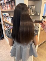 ユーフォリア 青山(Euphoria)&nbsp;【担当きょうこ】アッシュベージュ髪質改善ストレート艶感カラー