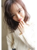 寒色カラー&ロブ/美髪矯正/髪質改善/縮毛矯正/高知市/ストレート