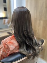 ハサミバイアトリエナガノ 千葉(8sami by atelier nagano) デザインカラー/レイヤーカット/ウエットヘア/オリーブベージュ