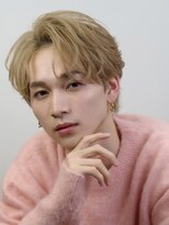 オーシャントーキョーオーバー 渋谷(OCEAN TOKYO OVER) マッシュセンターパートツーブロックフェザーパーマニュアンス