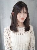 大人小顔レイヤーカット/顔まわりレイヤーカット