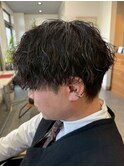 宇都宮メンズカットメンズパーマ波巻きスパイラルパーマツイスパ
