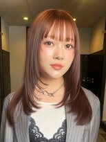 ロティー 天神(loty)&nbsp;レイヤー オレンジブラウン ブリーチなしカラー 透明感カラー