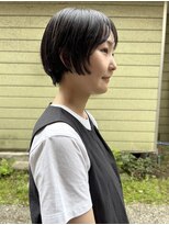 エヌヨンブンノイチ 茅ヶ崎(n1/4)&nbsp;30代40代丸みショートボブ似合わせ小顔カット前髪あり