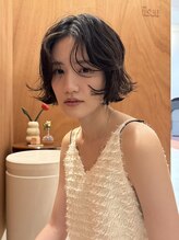 サンクス イース(SANKS . iisuu) airy perm bob
