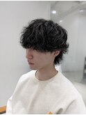 ［新宿/メンズパーマ］無造作マッシュ スパイラルパーマ メンズ