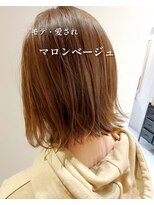 トリート 市川店(TREAT)&nbsp;マロンベージュ×フレンチボブ*_市川