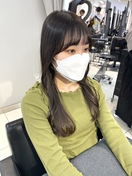 ヴェイン 渋谷(vain) グラデーショングレージュ+透け感顔周り