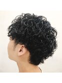 ツーブロック艶髪おしゃれパーマ