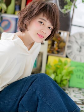 カバーヘア ブリス 北浦和(COVER HAIR bliss) インナーカラーアシンメトリーオン眉ボブh北浦和20代30代40代!